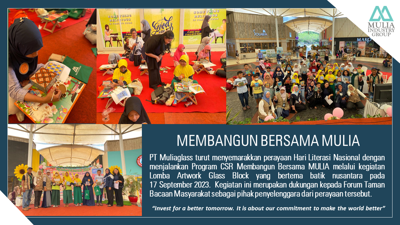 Membangun Bersama MULIA Lomba Artwork Glass Block